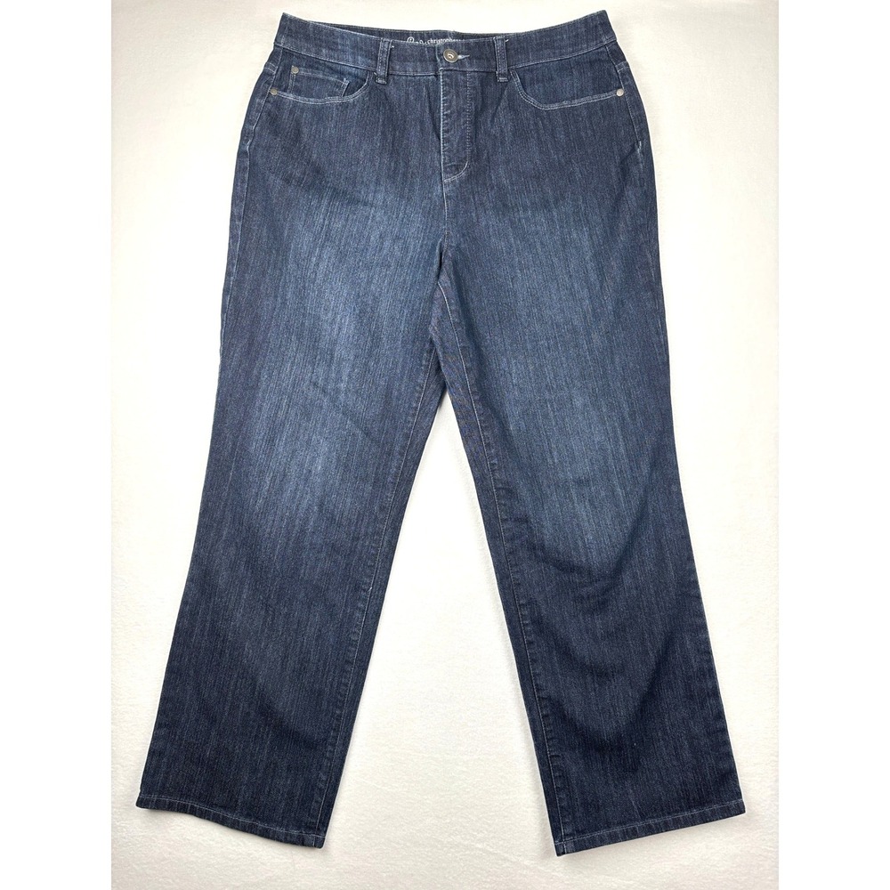 Christopher Banks Jeans Womens 12 Short Classic Fit Straight Leg Denim